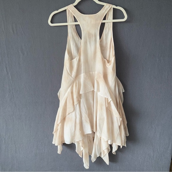 Young Fabulous & Broke Tie Dye Sleeveless handkerchief Tier hem dress size M - Picture 2 of 12